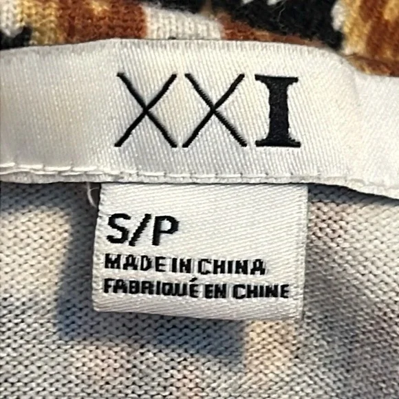 Forever 21 Geometric Print Bow‎ Back Mini Dress S/P Bodycon Boho Retro Tribal - Picture 7 of 9